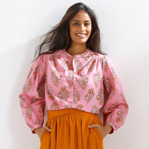 Bluză cu mânecă lungă și imprimeu