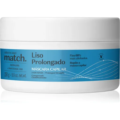 oBoticário Match. Prolonged Smooth masca pentru netezire pentru păr 250 g