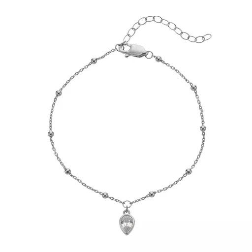 Hot Diamonds Brățară din argint pentru femeile născute în aprilie Silver Whisper SWB028