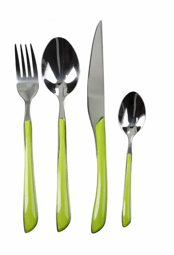 Set tacamuri 24 piese, Lime, Brandani, inox, verde lime