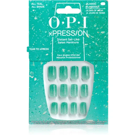 OPI Make ‘Em Jelly! XPRESS/ON unghii artificiale All Teal, All Shade 30 buc