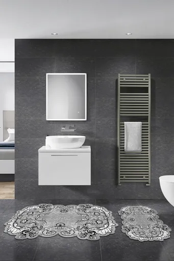 Set covorase de baie, L'essentiel Maison, 21014915Gr, Gri