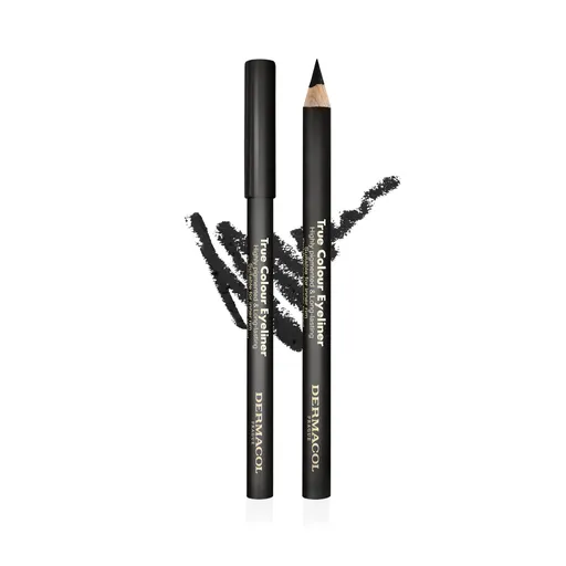Dermacol Creion de ochi din lemn (True Colour Eyeliner) 4 g 1 Black