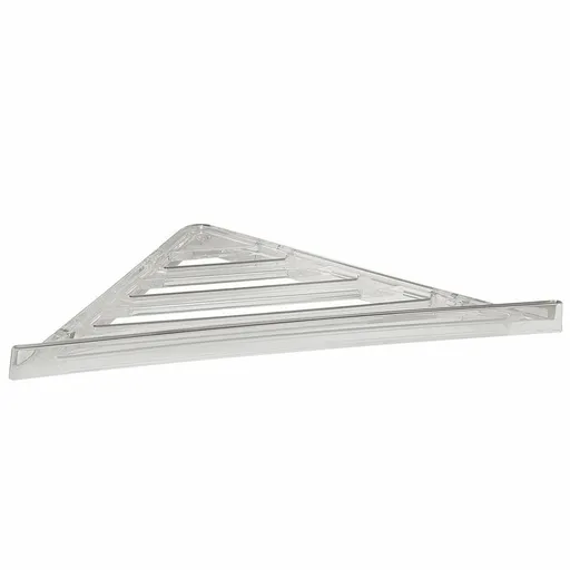 GEDY FL80 raft de colț pentru duș, 23 x 3 x 23 cm,ABS/transparent