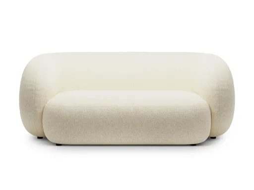 Canapea modulara 2 locuri, Kate, Micadoni Home, 183x99x76 cm, tesatura structurata, bej deschis