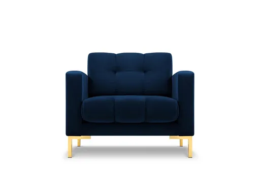 Fotoliu, Mamaia, Micadoni Home, GL, 87x92x75 cm, catifea, albastru regal