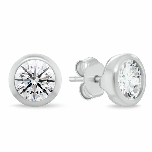 Brilio Silver Cercei stud din argint cu zirconiu cubic EA1232W 0,8 cm