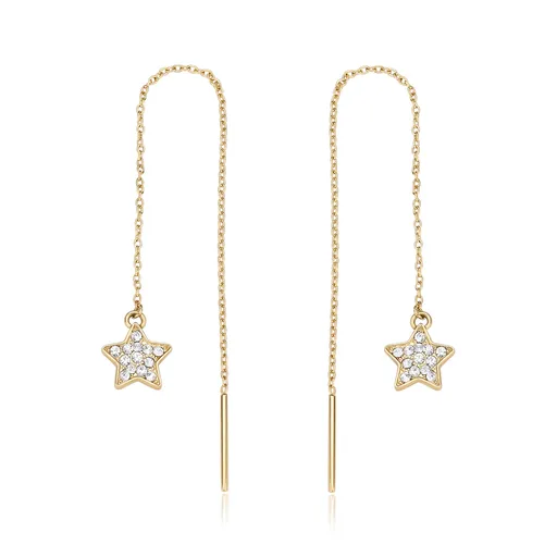 S'Agapõ Cercei jucăuși placați cu aur Steluțe Aurora SAR55