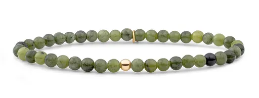 Sparkling Jewels Brățară cu mărgele de jad verde SBG-GEM61-ADD-4MM