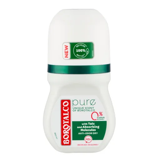 Borotalco Deodorant cu bilă Pure Original (Deo Roll-On) 50 ml