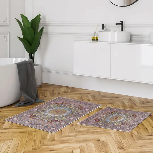 Set covorase de baie, L'essentiel Maison, Kt439, Multicolor