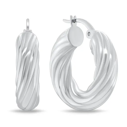 Brilio Silver Cercei moderni Cercuri EA1150W