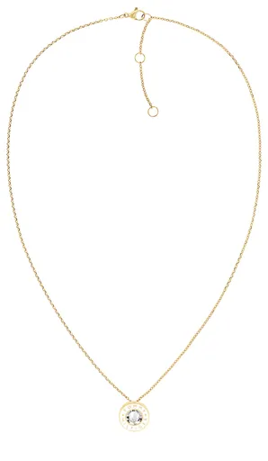 Tommy Hilfiger Colier elegant placat cu aur cu cristal Layered 2780801