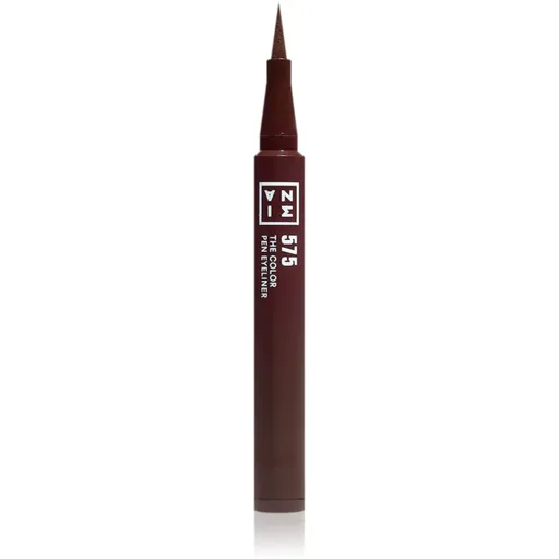 3INA The Color Pen Eyeliner Mini tuș de ochi tip cariocă culoare 575 - Brown 0,6 ml