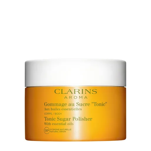 Clarins Peeling corporal cu uleiuri esențiale Tonic Sugar Polisher 250 g