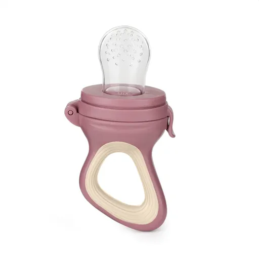 Petite&Mars Silicone Food Feeder 6m+ suzetă pentru alimentare Rose&Sand 1 buc