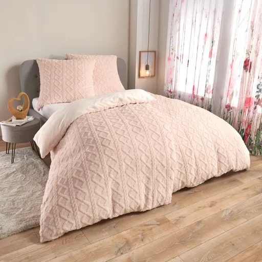 Lenjerie de pat tip chenille 2 buc.