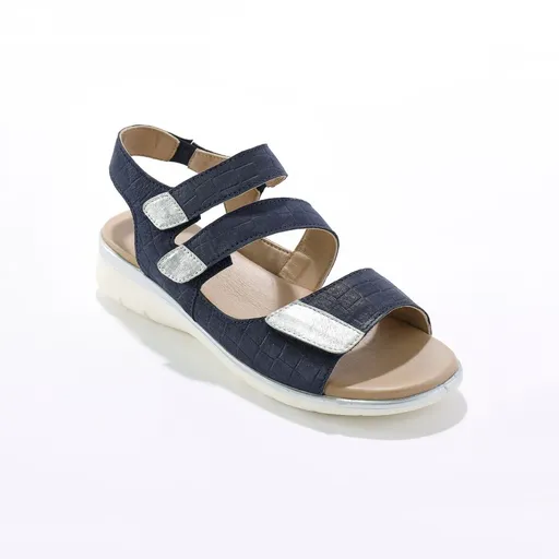 Sandale lucioase cu închidere velcro