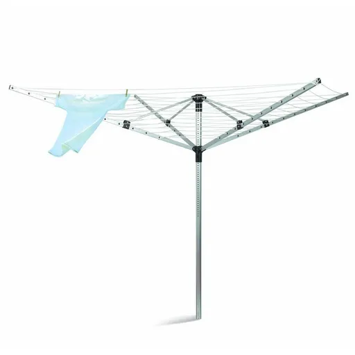 Uscător de rufe pentru grădină cu 4 brațe și husăde protecție împotriva ploii 50 m