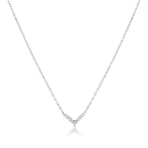 JVD Colier din argint fin cu zircon SVLN0625X61BI45