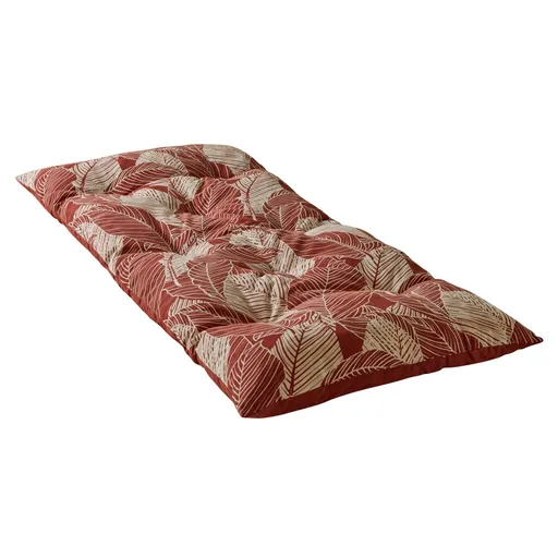 Pernă decorativă lungă pentru șezut, cu imprimeu de frunze