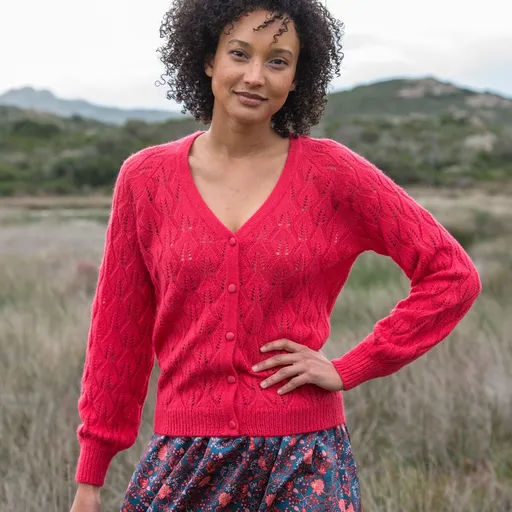 Pulover Azura cu nasturi