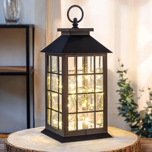 Felinar LED cu șir luminos cupru