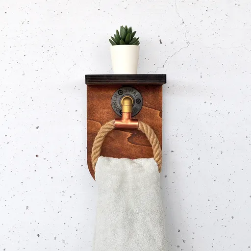 Raft de perete, Hanah Home, Cop059, 16x11x25 cm, Maro