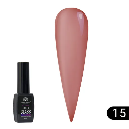Oja semipermanenta cu efect de vitraliu Global Fashion 8ml, Tinted Glass 15