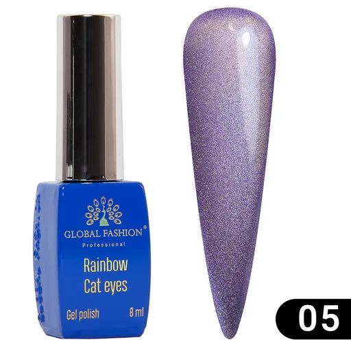 Oja Semipermanenta Rainbow Laser Cat Eyes 8 ml, 05, TPO Free