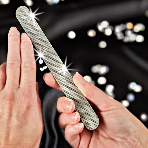 2 pile de unghii cu praf de diamant