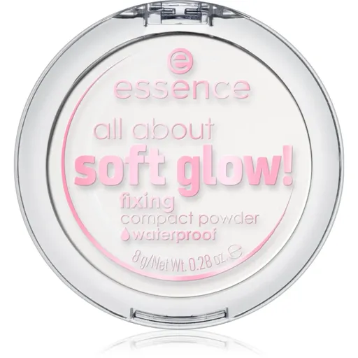 essence All About Soft Glow! Pudră transparentă de fixare pentru o piele mai luminoasa 8 g
