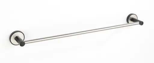 Suport prosoape de baie, Wenko, UV-Loc, Udine, 61 x 5 x 7 cm, inox, gri/negru