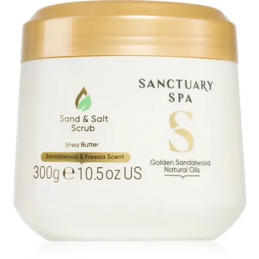 Sanctuary Spa Golden Sandalwood sare pentru exfoliere pentru corp 300 g