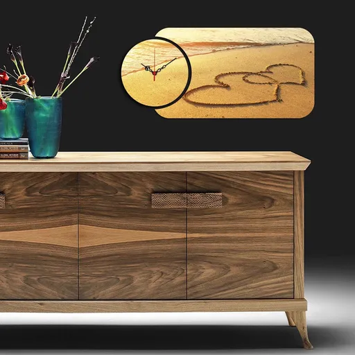 Ceas de perete, YMS-21, Dimensiune: 68 x 32 cm, Multicolor