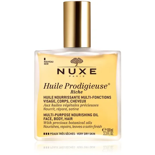 Nuxe Huile Prodigieuse Riche ulei multifuncțional pentru piele foarte uscata 100 ml