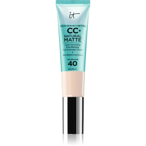 IT Cosmetics Your Skin But Better CC+ Natural Matte crema CC pentru un aspect mat SPF 40 Fair Porcelain 32 ml