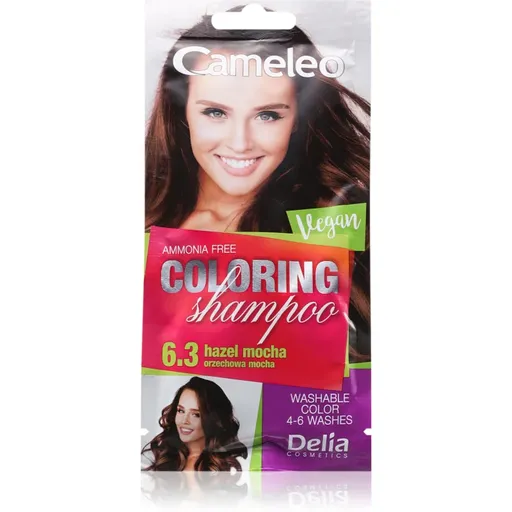 Delia Cosmetics Cameleo Coloring Shampoo șampon nuanțator pentru păr culoare 6.3 Hazel Mocha 40 ml