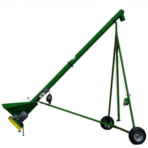 Snec transportor cereale, orizontal, diametru 150mm cu cos de alimentare, 4m lungime