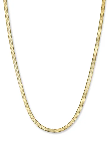 Rosefield Lănțișor distinctiv placat cu aur Șarpe Essentials JTNFS3G-J379