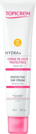 Topicrem Cremă de zi hidratantă pentru ten sensibil SPF 50 HYDRA+ (Protective Day Cream) 40 ml