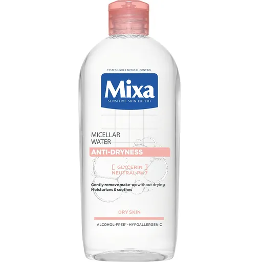 Mixa Apă micelară împotriva uscării pielii Anti-Dryness (Micellar Water) 400 ml