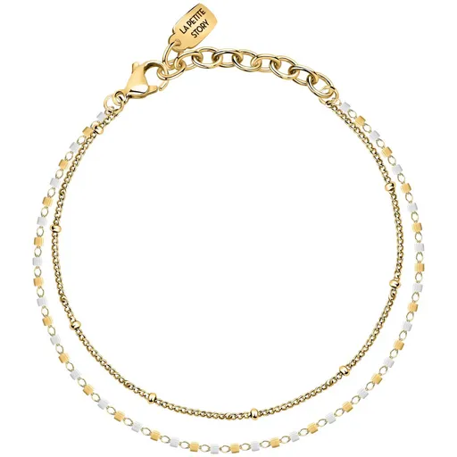 La Petite Story Brățară dublă placată cu aur Friendship LPS05ARR97