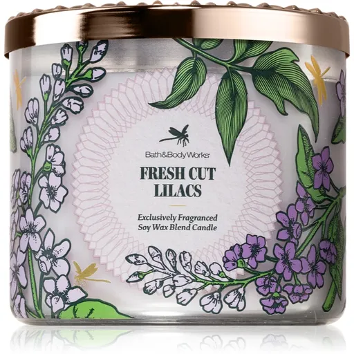 Bath & Body Works Fresh Cut Lilacs lumânare parfumată 411 g