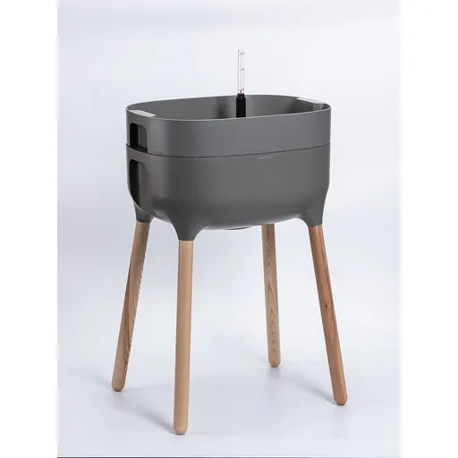 Ghiveci înalt Plastia Urbalive, gri, gri