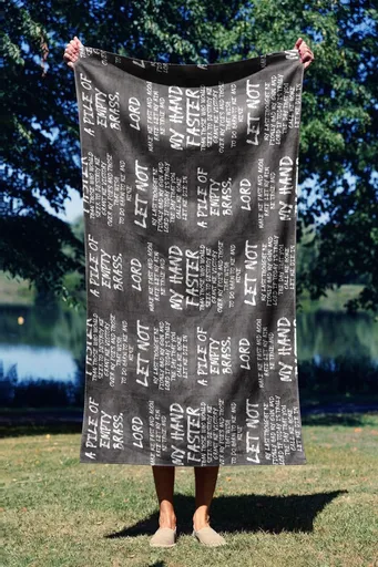 Prosop de plaja, L'essentiel Maison, My Hand Faster 70, 70x130 cm, Multicolor