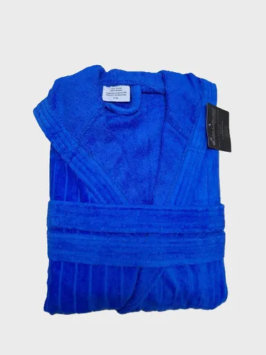 Halat de baie ET 2000 IMPEX, S/M, bumbac, albastru