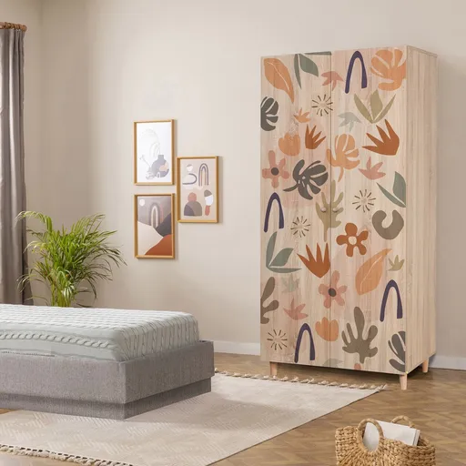 Dulap pentru haine, Hanah Home, Lidya 2 -906, 90x192x52 cm, Sonomo