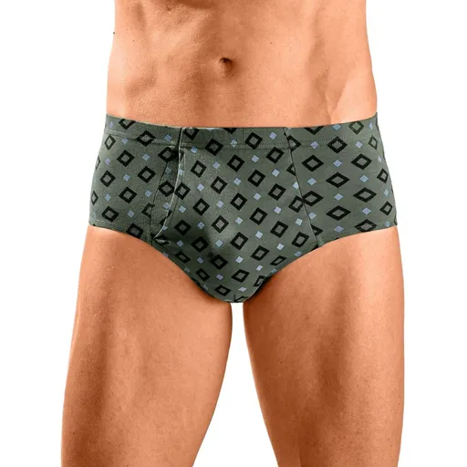 Set de 6 perechi de chiloți cu talie înaltă și imprimeu cu romburi