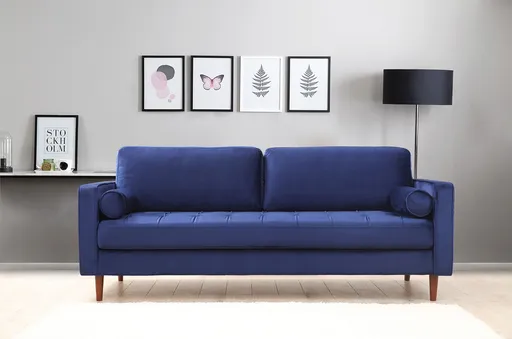 Canapea 3 locuri, Atelier del Sofa, 560ARE1333, Albastru navy